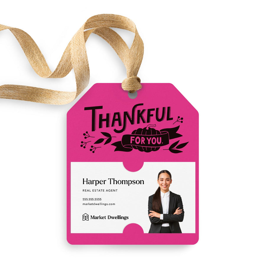 Thankful For You | Gift Tags Gift Tag Market Dwellings RAZZLE BERRY