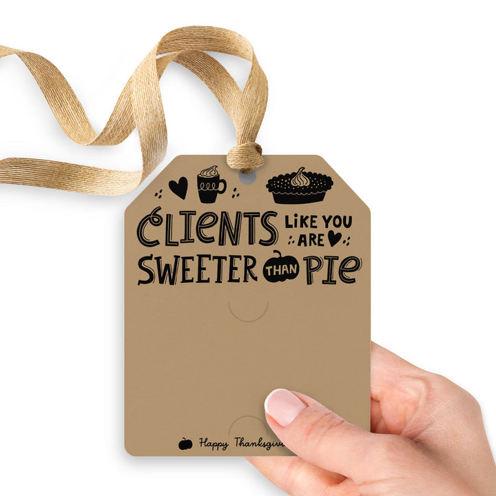 Clients Like You Are Sweeter Than Pie | Gift Tags Gift Tag Market Dwellings