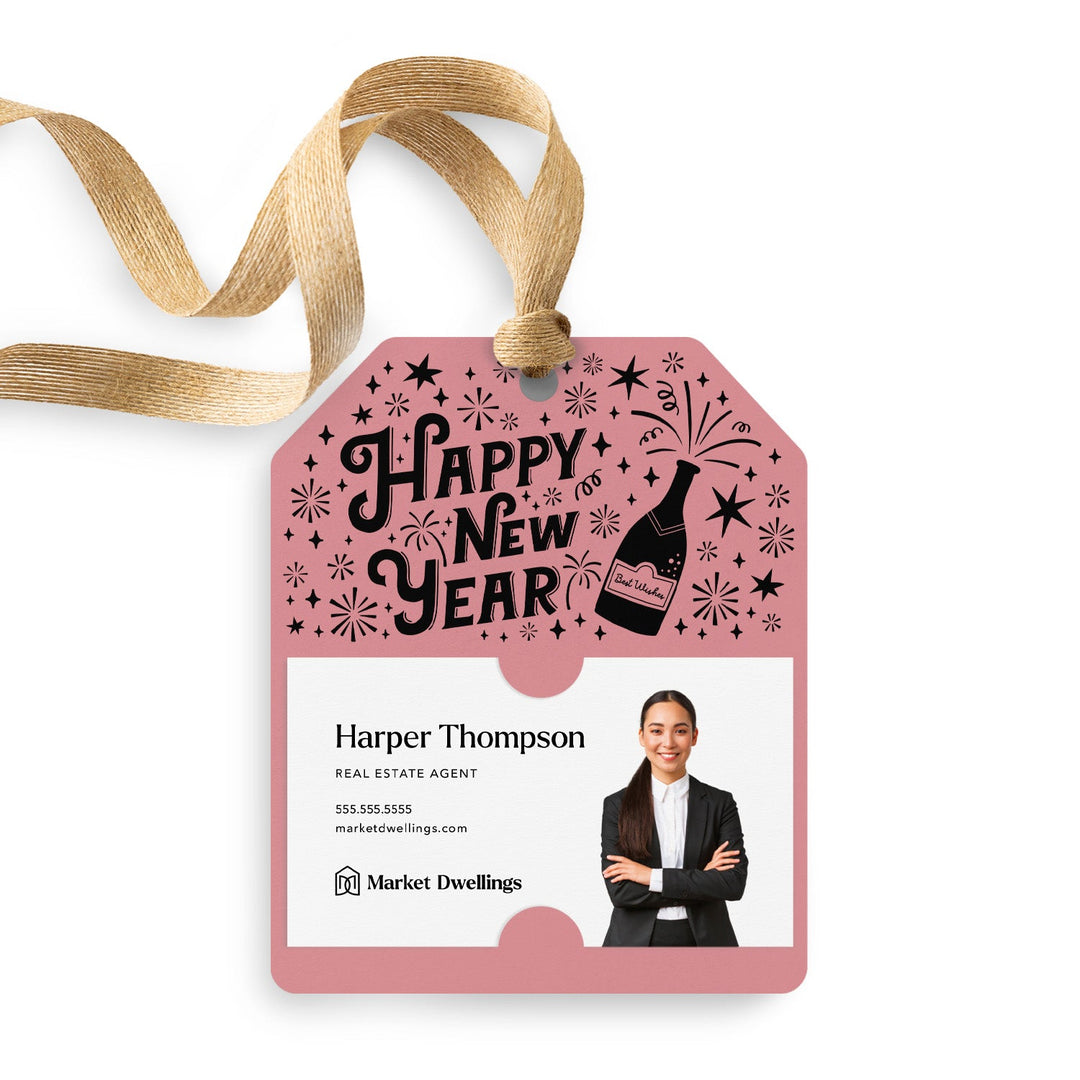 Happy New Year | Gift Tags Gift Tag Market Dwellings LIGHT PINK