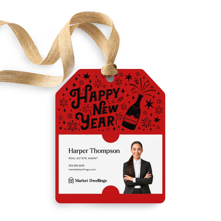 Happy New Year | Gift Tags Gift Tag Market Dwellings SCARLET