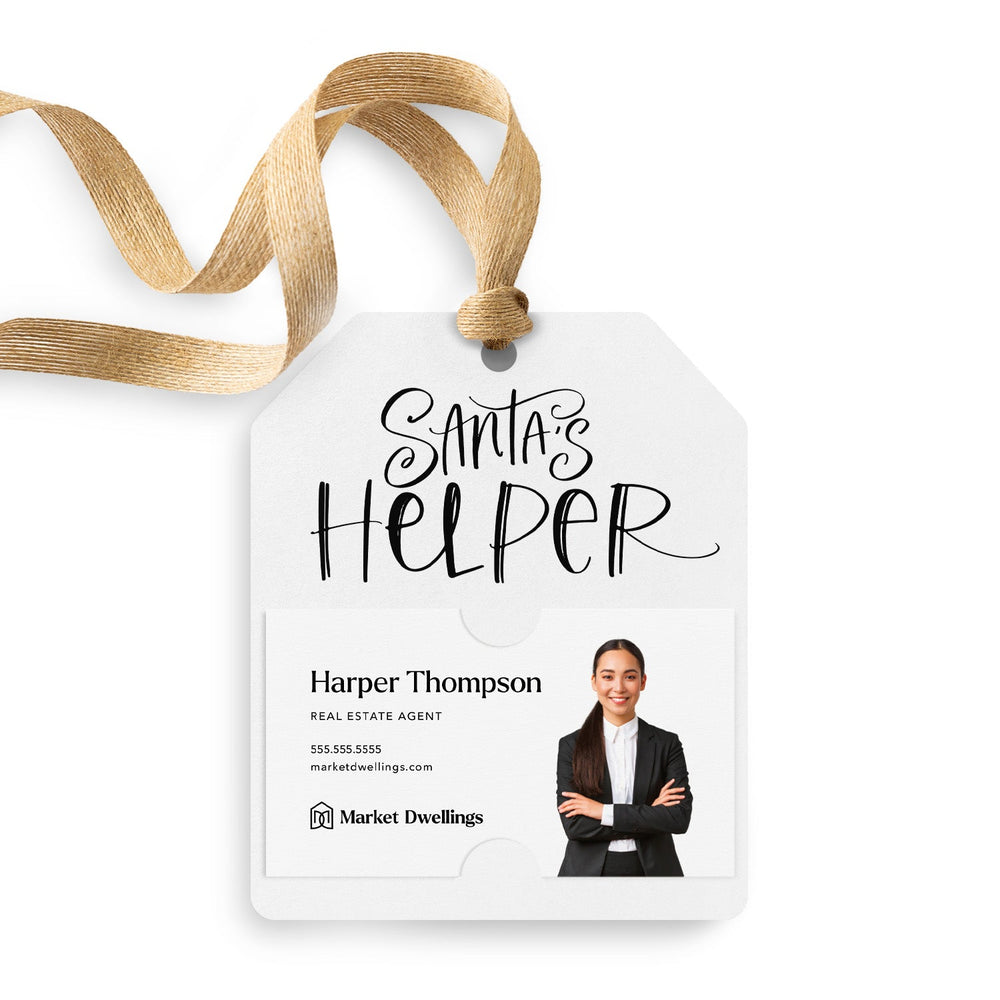 Santa's Helper | Gift Tags Gift Tag Market Dwellings WHITE 12