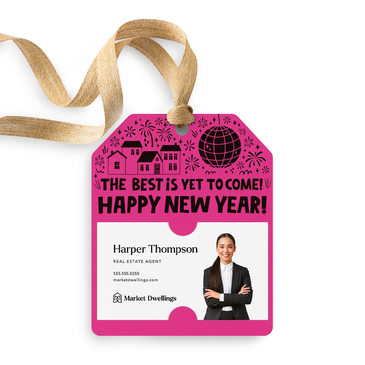 The Best Is Yet To Come! Happy New Year! | Gift Tags Gift Tag Market Dwellings RAZZLE BERRY