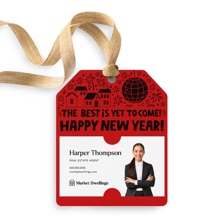 The Best Is Yet To Come! Happy New Year! | Gift Tags Gift Tag Market Dwellings SCARLET