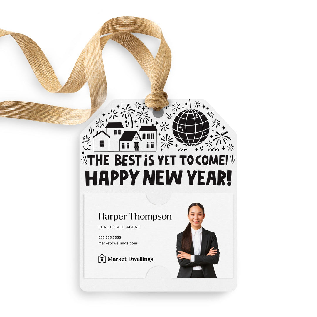 The Best Is Yet To Come! Happy New Year! | Gift Tags Gift Tag Market Dwellings WHITE