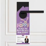 I'm Hoppy To Help You Buy Or Sell Real Estate! Door Hangers Holiday Door Hanger Market Dwellings