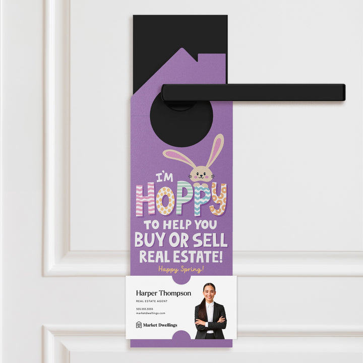 I'm Hoppy To Help You Buy Or Sell Real Estate! Door Hangers Door Hanger Market Dwellings