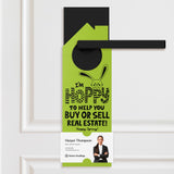 I'm Hoppy To Help You Buy Or Sell Real Estate! Door Hangers Season Door Hanger Market Dwellings