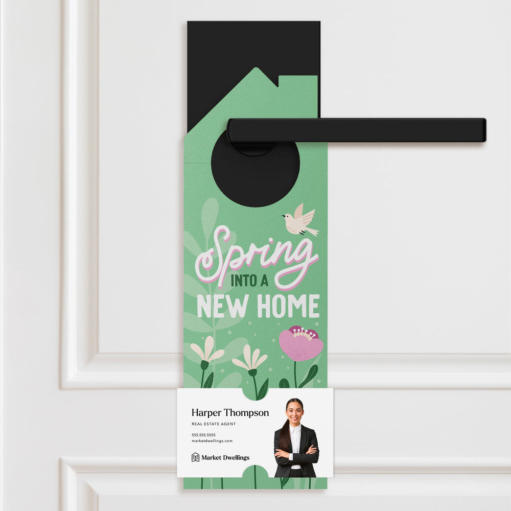 Spring Into A New Home Door Hangers Season Door Hanger Market Dwellings LIGHT OLIVE 10