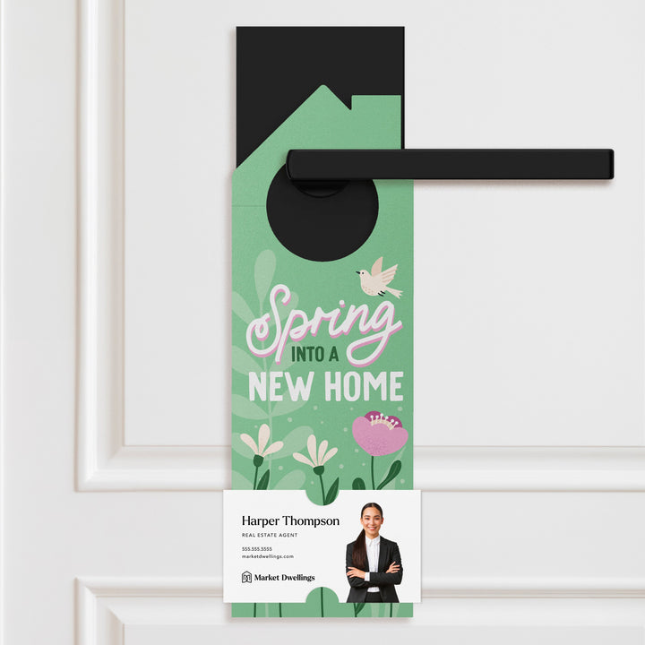 Spring Into A New Home Door Hangers Door Hanger Market Dwellings LIGHT OLIVE