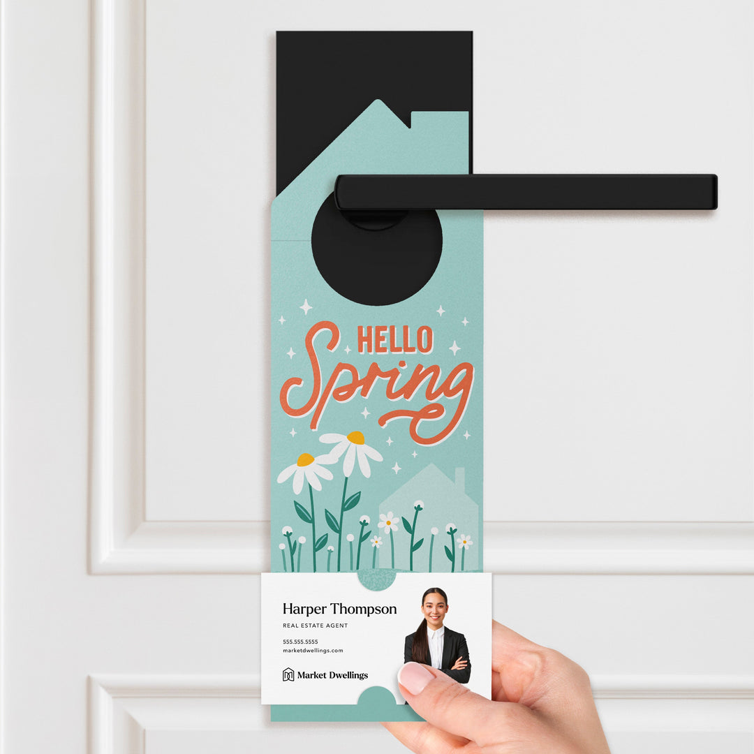 Hello Spring Maintenance Checklist Door Hangers Door Hanger Market Dwellings