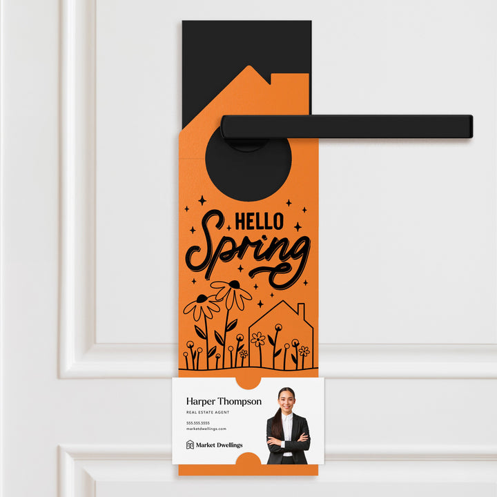 Hello Spring Maintenance Checklist Door Hangers Door Hanger Market Dwellings CARROT