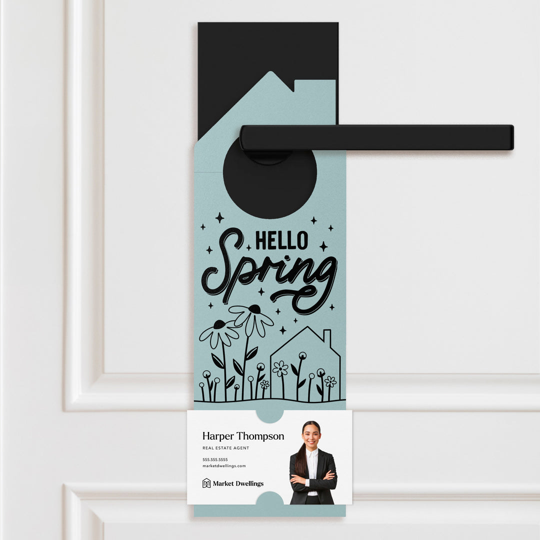 Hello Spring Maintenance Checklist | Spring Door Hangers | 173-DH002 Door Hanger Market Dwellings ARCTIC  