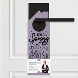Hello Spring Maintenance Checklist Door Hangers Season Door Hanger Market Dwellings LIGHT PURPLE 10