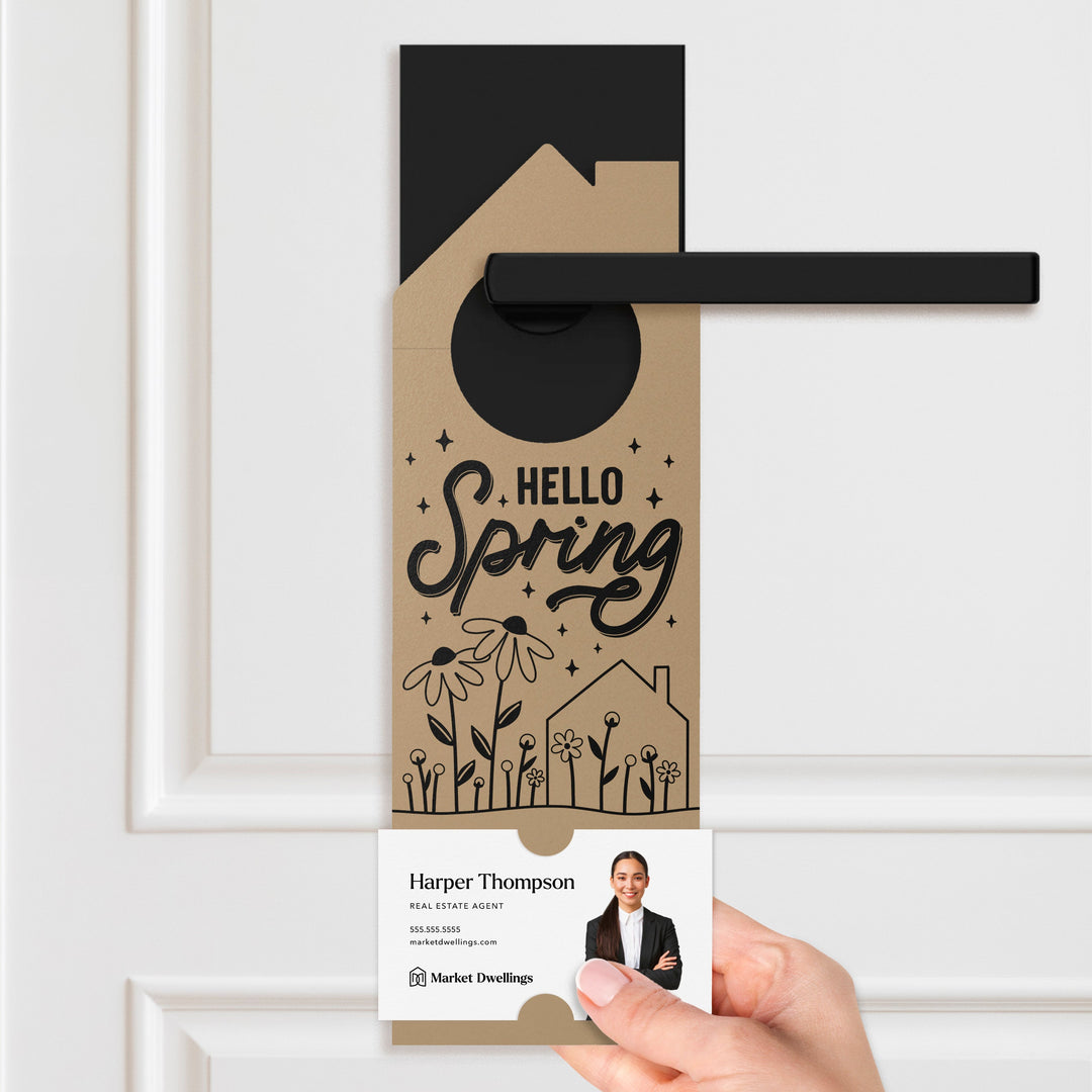 Hello Spring Maintenance Checklist Door Hangers