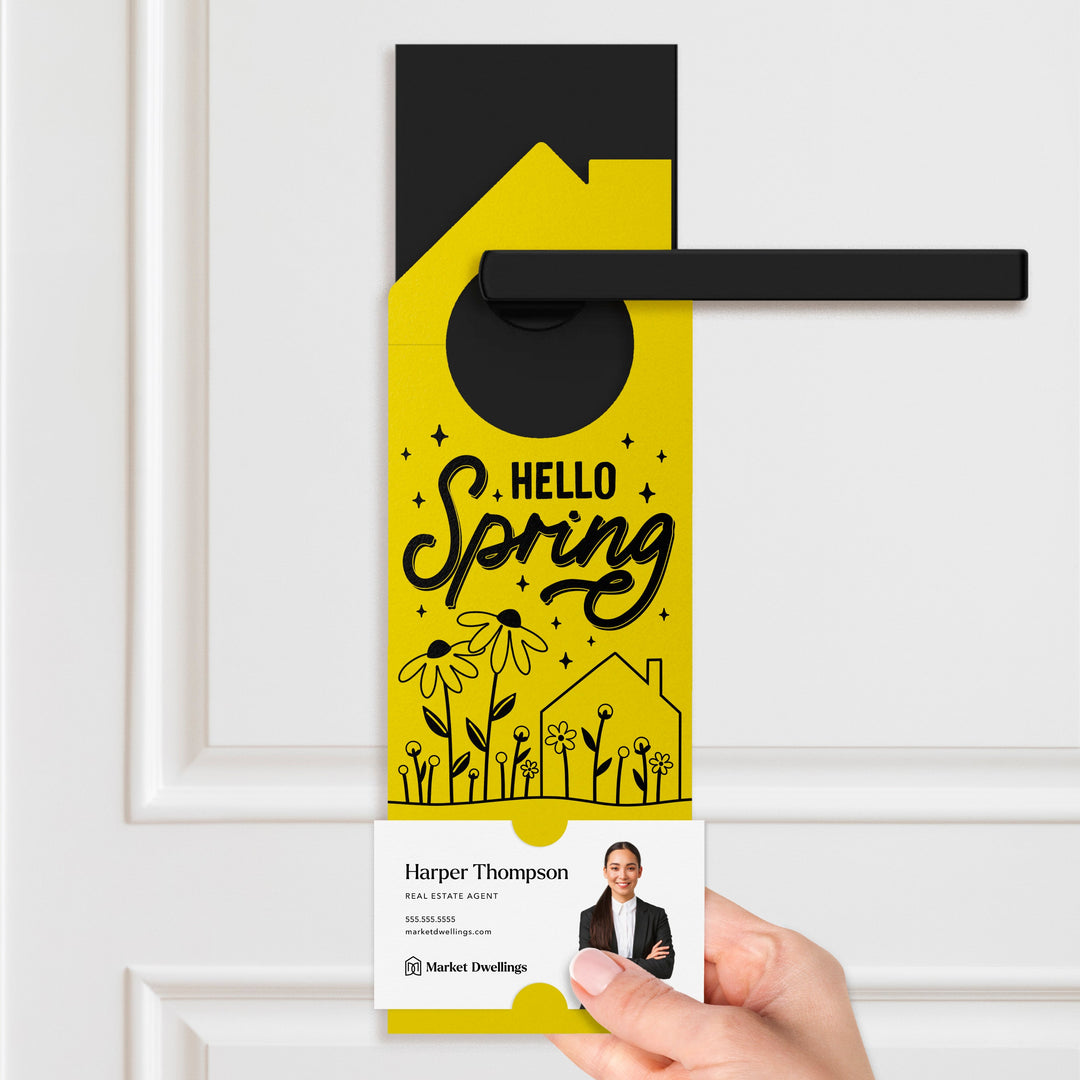 Hello Spring Maintenance Checklist Door Hangers