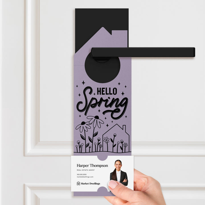 Hello Spring Maintenance Checklist Door Hangers Door Hanger Market Dwellings