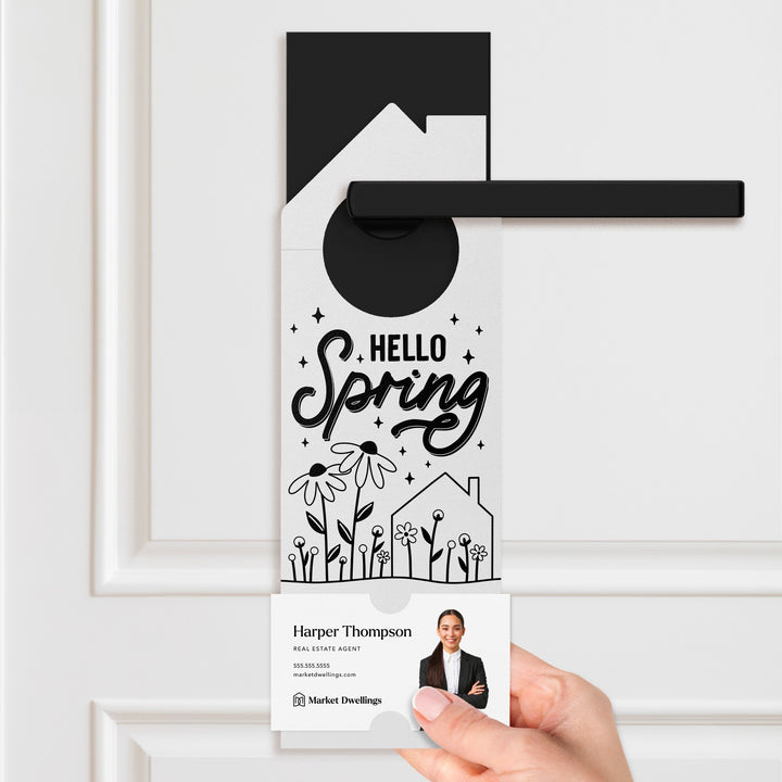 Hello Spring Maintenance Checklist Door Hangers Door Hanger Market Dwellings