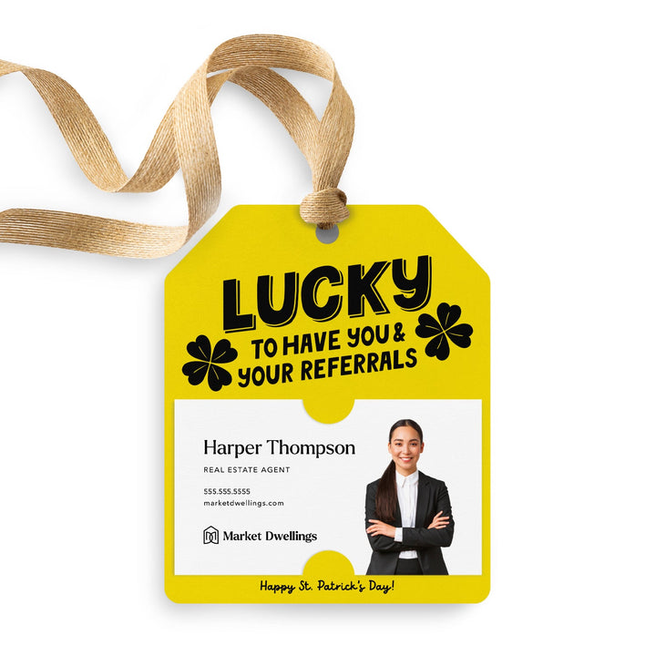 Lucky To Have You & Your Referrals | Gift Tags Gift Tag Market Dwellings LEMON