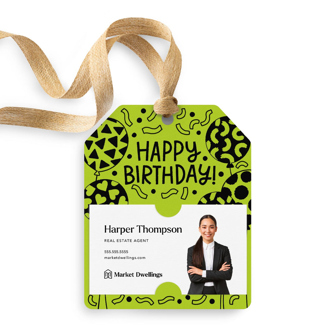 Happy Birthday! | Gift Tags Gift Tag Market Dwellings GREEN APPLE