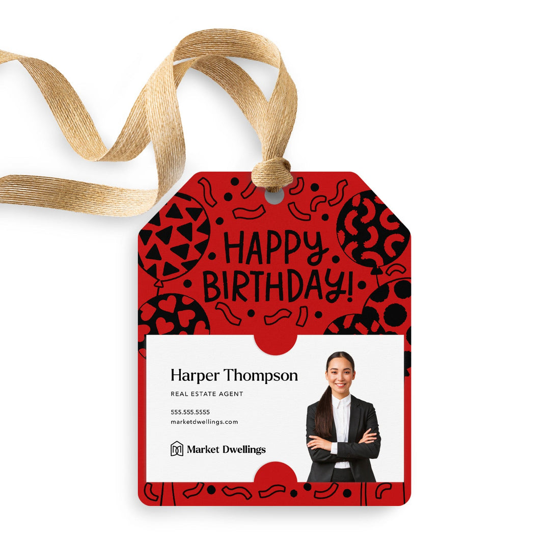 Happy Birthday! | Gift Tags Gift Tag Market Dwellings SCARLET