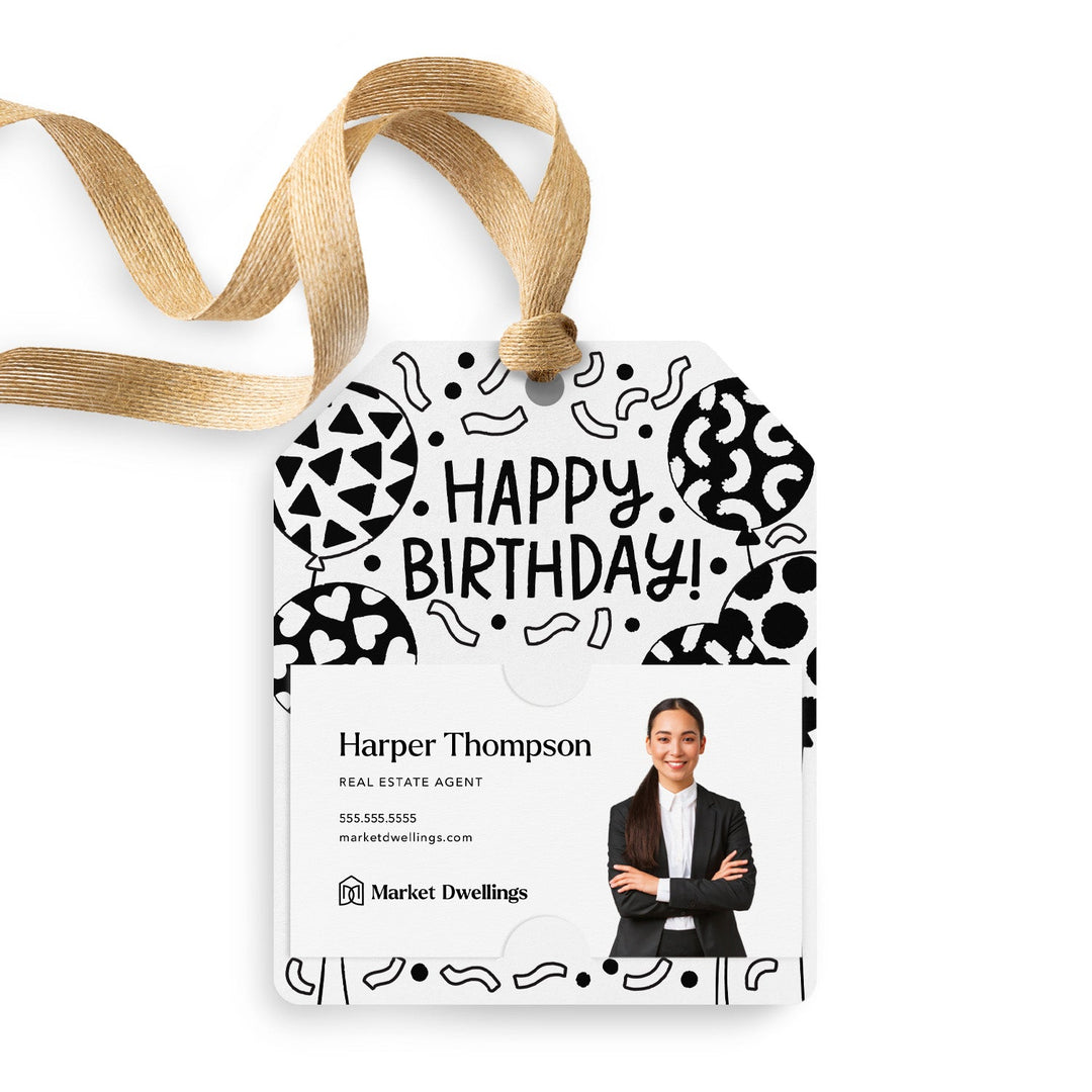 Happy Birthday! | Gift Tags Gift Tag Market Dwellings WHITE