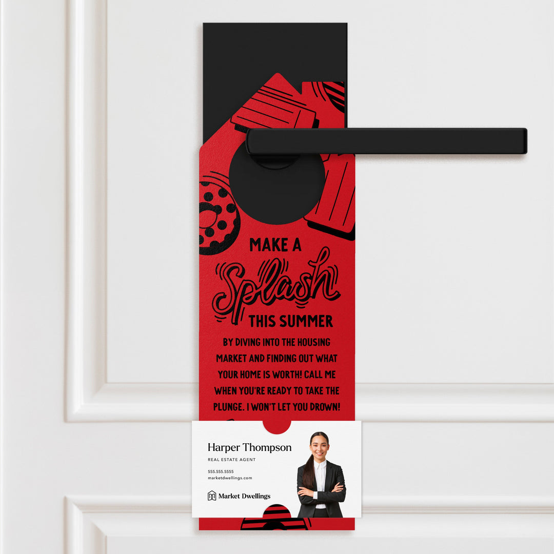 Make A Splash This Summer Door Hangers Door Hanger Market Dwellings SCARLET