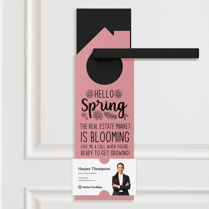 Hello Spring | Spring Checklist Real Estate Door Hanger | 21-DH002 Door Hanger Market Dwellings ARCTIC  