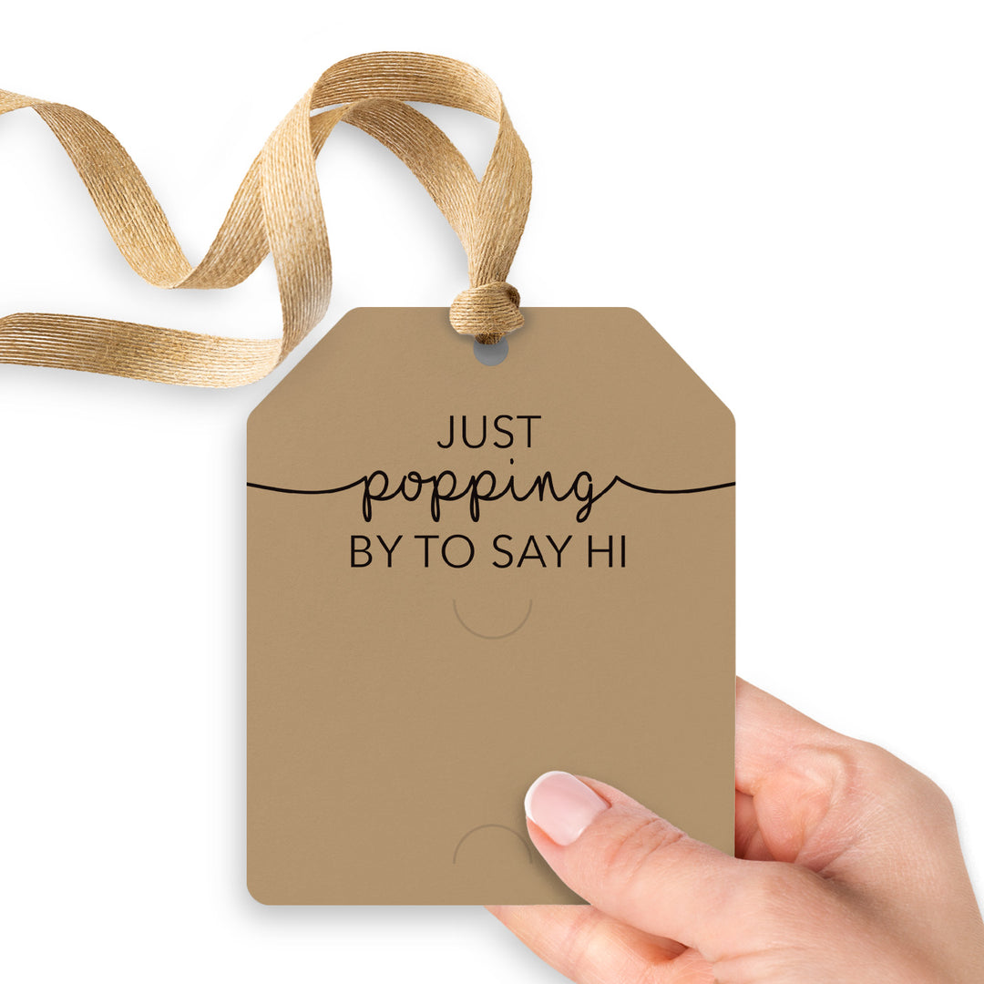 Just Popping By To Say Hi | Gift Tags Gift Tag Market Dwellings