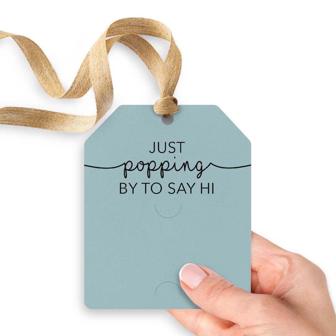 Just Popping By To Say Hi | Gift Tags Gift Tag Market Dwellings