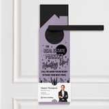 The Real Estate Market Is Heating Up! Door Hangers Season Door Hanger Market Dwellings LIGHT PURPLE 10