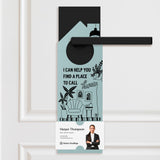 I Can Help You Find A Place To Call Home Door Hangers Door Hanger Market Dwellings LIGHT BLUE 10