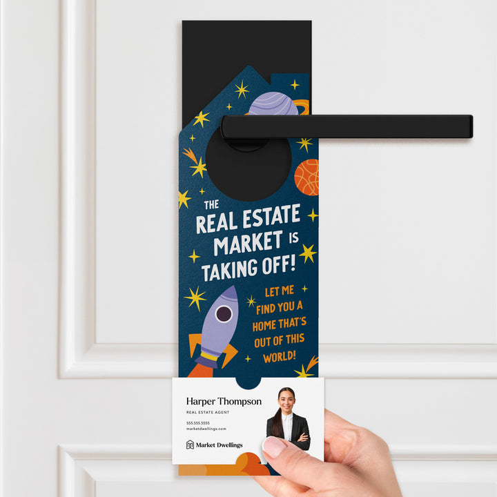 The Real Estate Market Is Taking Off! Door Hangers Door Hanger Market Dwellings