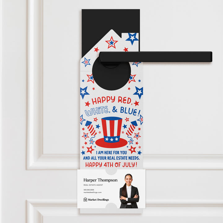 Happy Red, White, & Blue! Door Hangers Door Hanger Market Dwellings