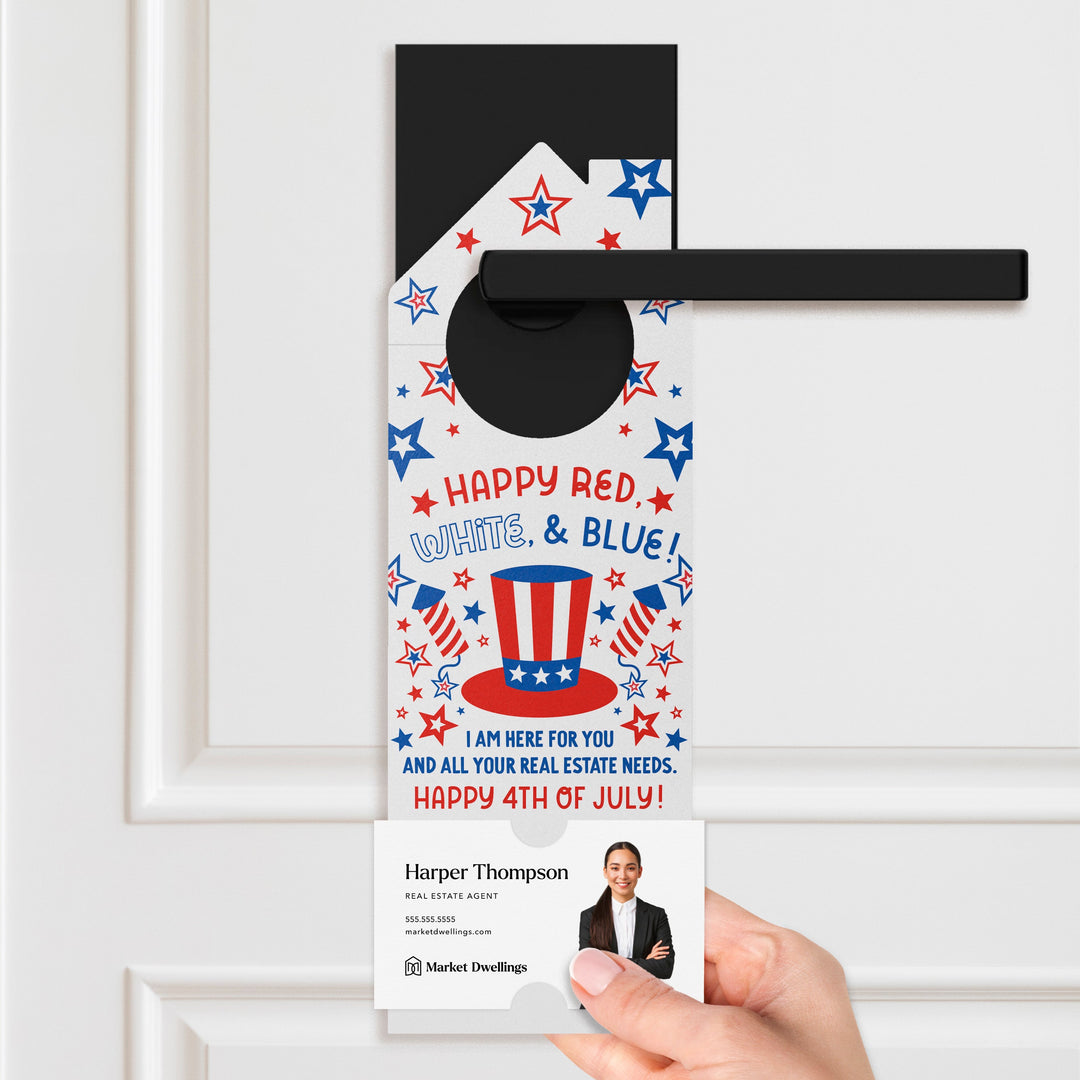 Happy Red, White, & Blue! Door Hangers Door Hanger Market Dwellings