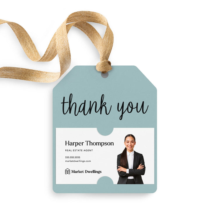 Thank You | Gift Tags Gift Tag Market Dwellings LIGHT BLUE