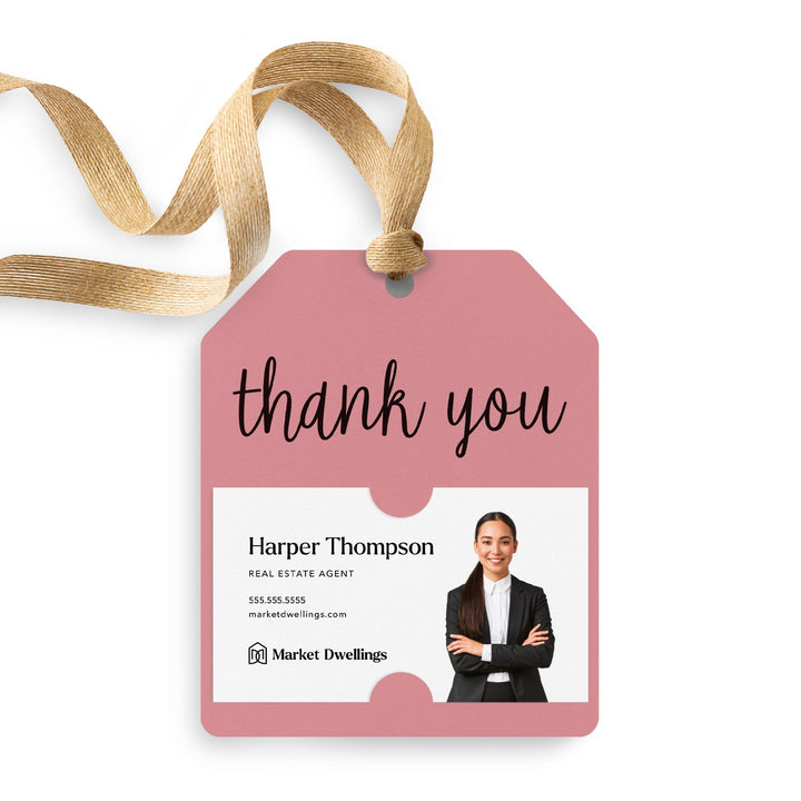 Thank You | Gift Tags Gift Tag Market Dwellings LIGHT PINK