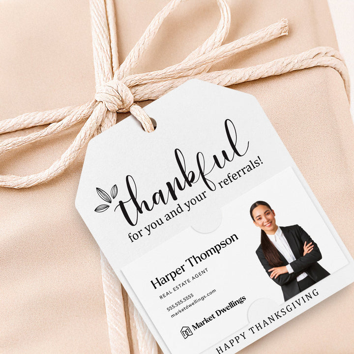 Thankful for You and Your Referrals | Gift Tags Gift Tag Market Dwellings