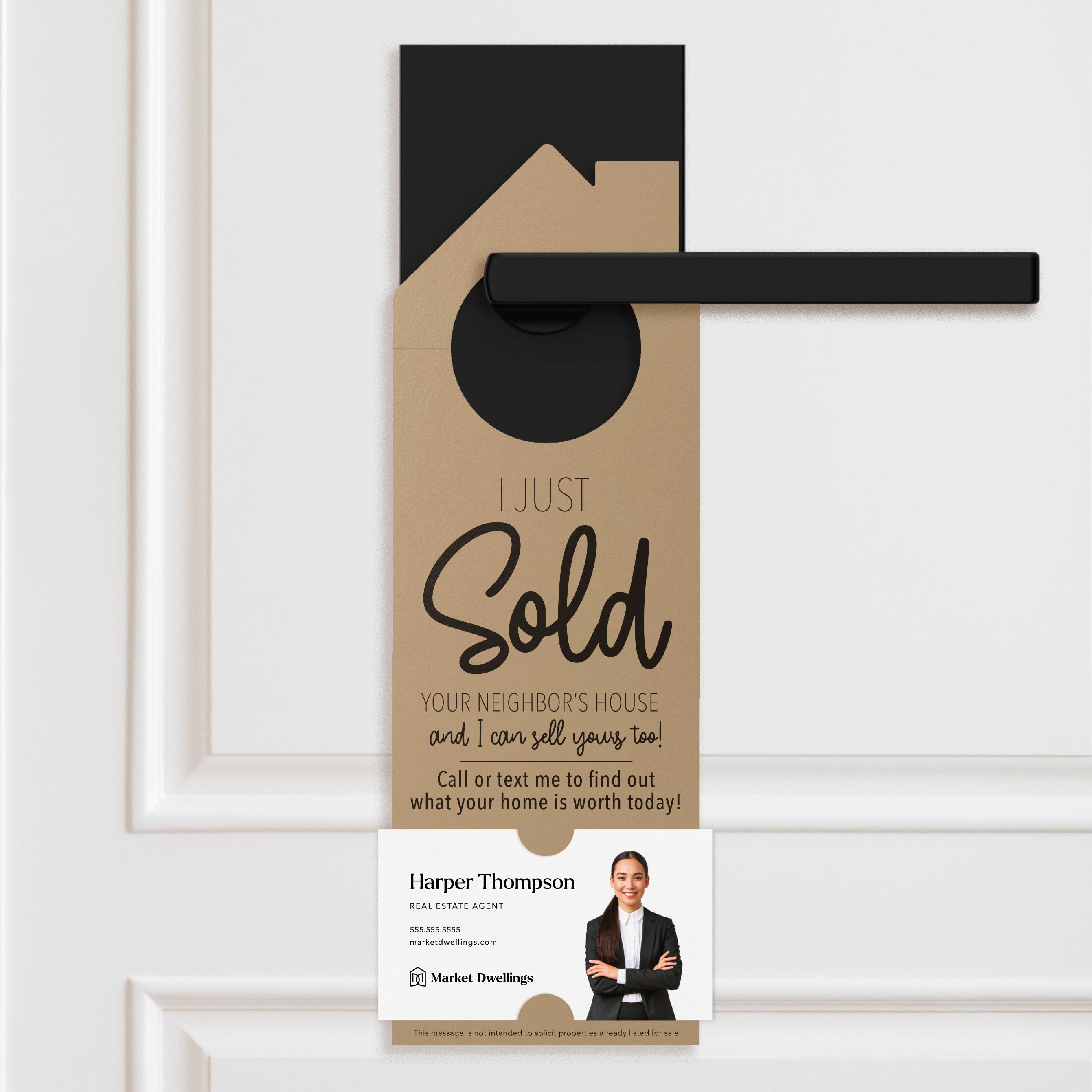 I Just Sold Your Neighbor's House Door Hangers – Market Dwellings