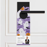 For All Your Real Estate Needs, I Got You, BOO! Door Hangers Holiday Door Hanger Market Dwellings PURPLE 10