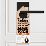 Spooked by Real Estate? I've Got the Magic Potion! Door Hangers Holiday Door Hanger Market Dwellings BLACK 10