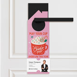 May your cup of Cheer overflow this year Door Hangers Holiday Door Hanger Market Dwellings