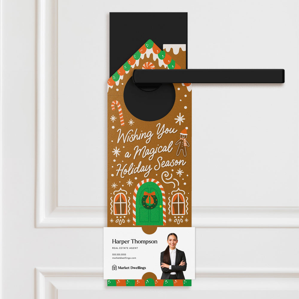 Wishing you a Magical Holiday Season Door Hangers Holiday Door Hanger Market Dwellings