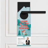 Dashing All the Way to your Dream Home Door Hangers Holiday Door Hanger Market Dwellings