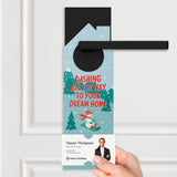 Dashing All the Way to your Dream Home Door Hangers Holiday Door Hanger Market Dwellings