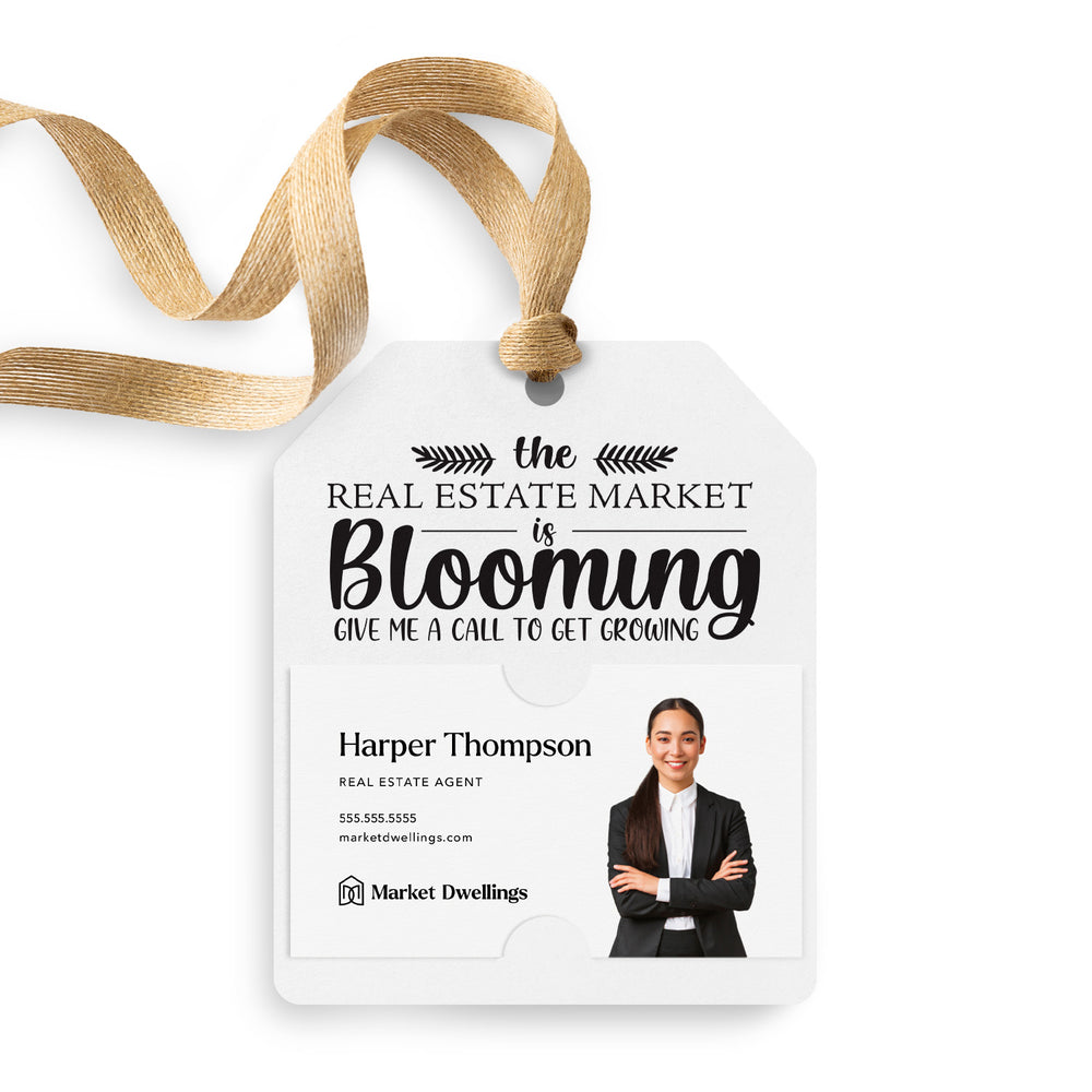The Real Estate Market is Blooming | Gift Tags Gift Tag Market Dwellings WHITE 12