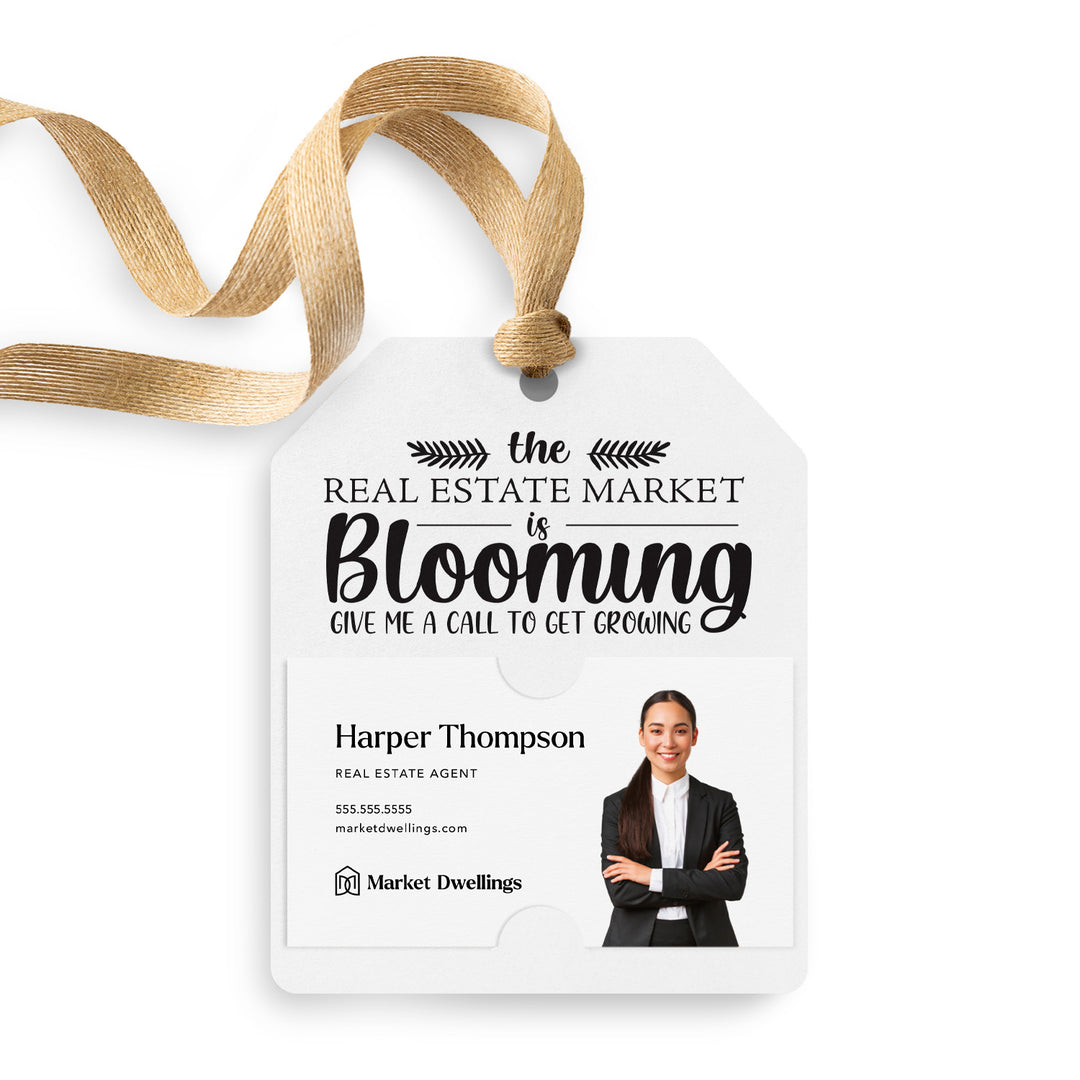 The Real Estate Market is Blooming | Gift Tags Gift Tag Market Dwellings WHITE