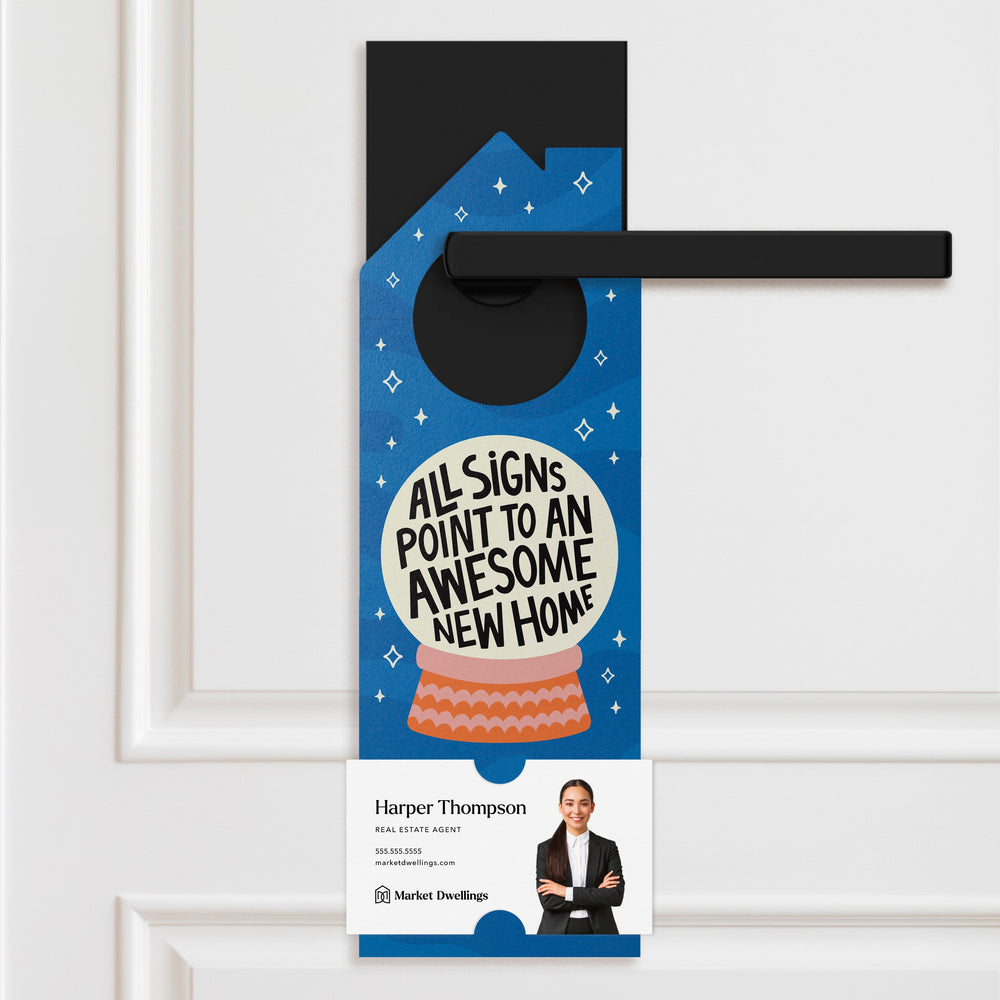 All Signs Point To An AWESOME New House Door Hangers Door Hanger Market Dwellings