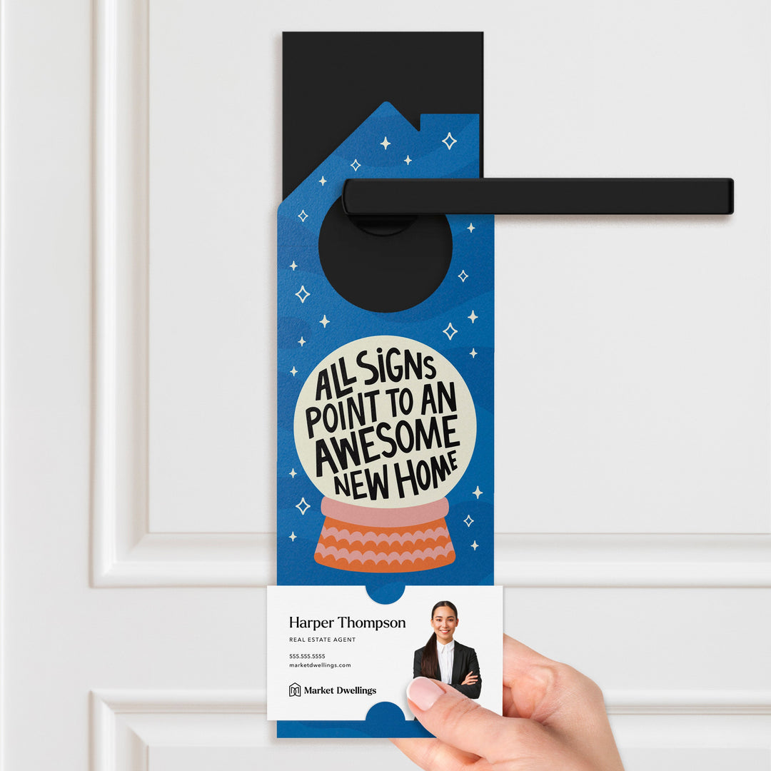 All Signs Point To An AWESOME New House Door Hangers Door Hanger Market Dwellings