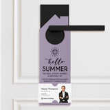 Hello Summer Real Estate Maintenance Checklist Door Hangers Season Door Hanger Market Dwellings
