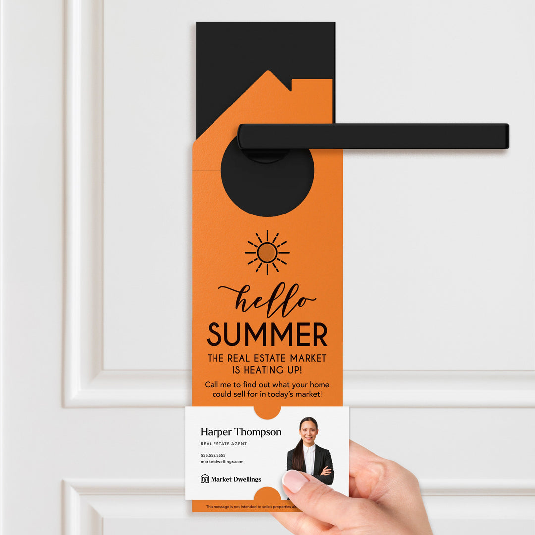 Hello Summer Real Estate Maintenance Checklist Door Hangers Door Hanger Market Dwellings